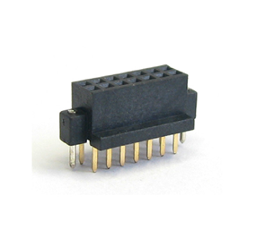 1.27Female Header， Dual Rows， SMT， U type， Metal Cap